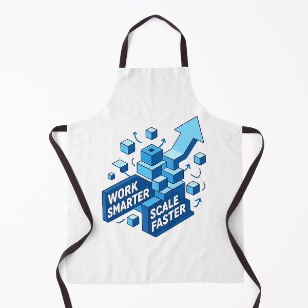Item preview, Work Smarter Scale Faster - Futuristic Isometric Startup Design designed and sold by MKreative Studio.