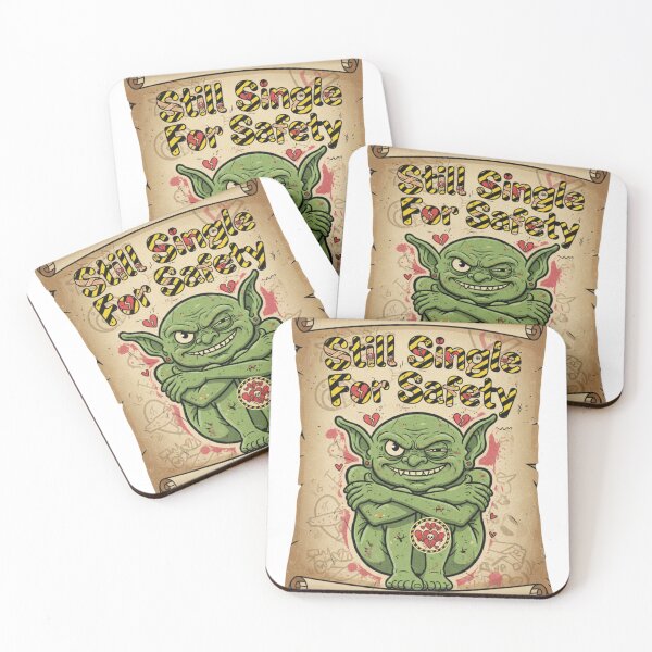 Item preview, Still Single – For Safety – Love Humor Sticker Premium designed and sold by Imaginarium of Chaos falcon88 .