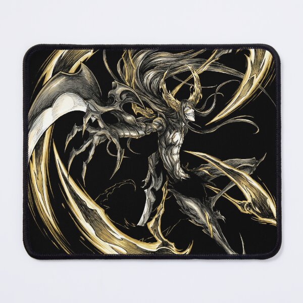 Item preview, Tall Lanky Praying Mantis Espada Quinta Arrancar Resurrection Santa Teresa Multi Arm Crescent Blades Fan Art Portrait Poster T-Shirt Sticker Print Gift designed and sold by Senpaiwaves.