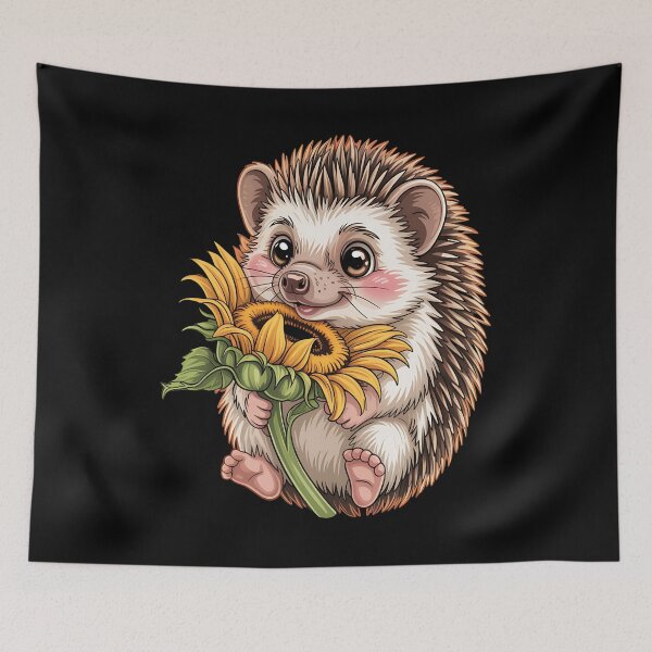 Item preview, plant lover cute - sunflower gardener - sunflower otter - sunflower hedgehog - sunflower sloth - sunflower red panda - sunflower botanical designed and sold by JansenGS.