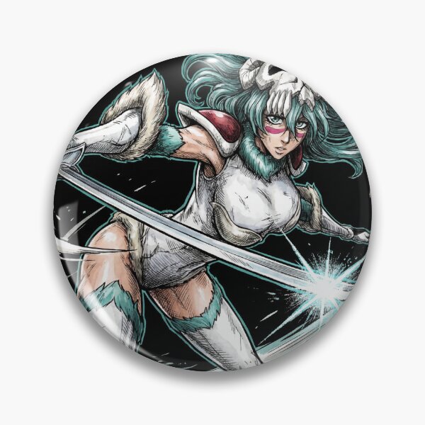 Item preview, Green Haired Former Espada Tercera Arrancar Resurrection Gamuza Centaur Lance Hollow Mask Fan Art Portrait Poster T-Shirt Sticker Print Gift Brave Souls designed and sold by Senpaiwaves.