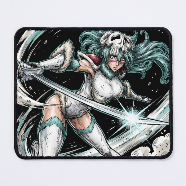 Item preview, Green Haired Former Espada Tercera Arrancar Resurrection Gamuza Centaur Lance Hollow Mask Fan Art Portrait Poster T-Shirt Sticker Print Gift Brave Souls designed and sold by Senpaiwaves.