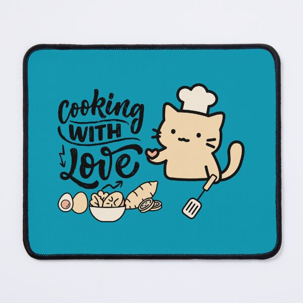 Item preview, Cooking With Love – Cute Cat Chef Illustration designed and sold by TheBeeKindSpace.