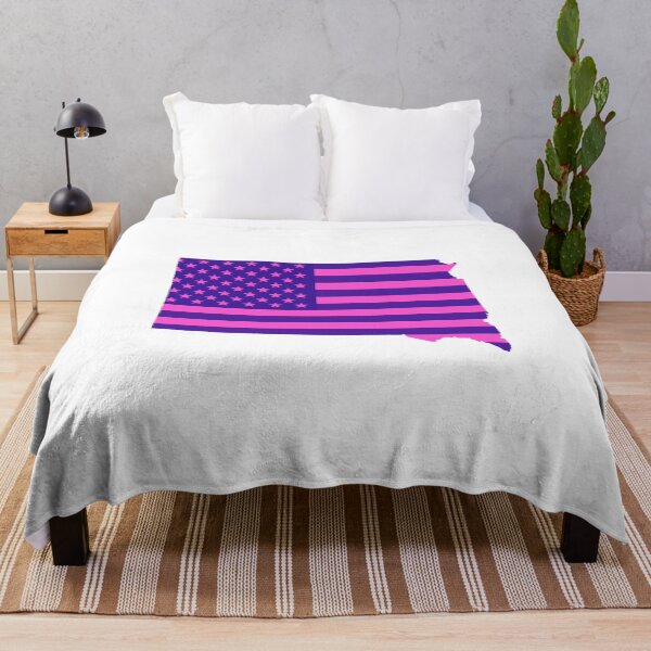 Item preview, South Dakota Pop Pink State Flag – Modern Fun Colors designed and sold by Paper Drip.
