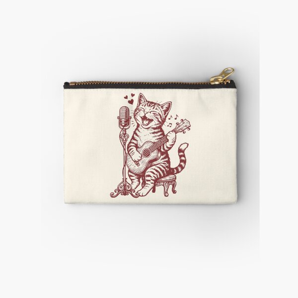Item preview, Singer Cat Ukulele Player Vintage Folk Music    designed and sold by Y-Vibes.