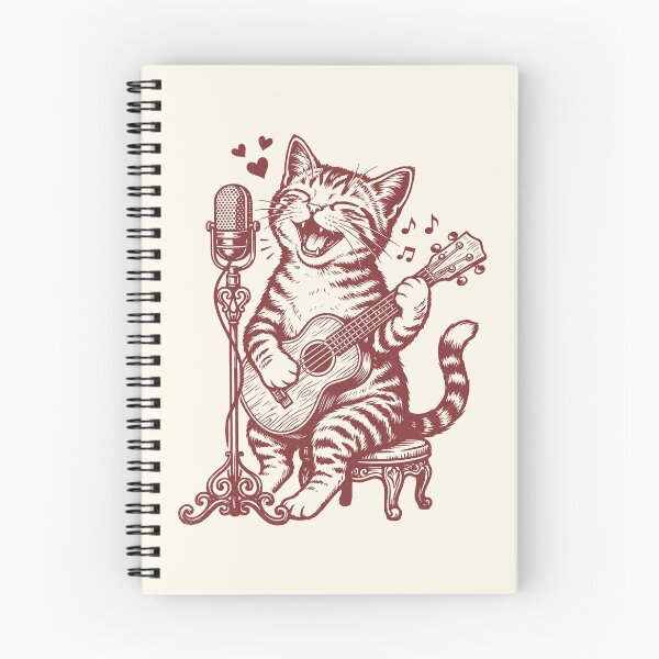 Item preview, Singer Cat Ukulele Player Vintage Folk Music    designed and sold by Y-Vibes.