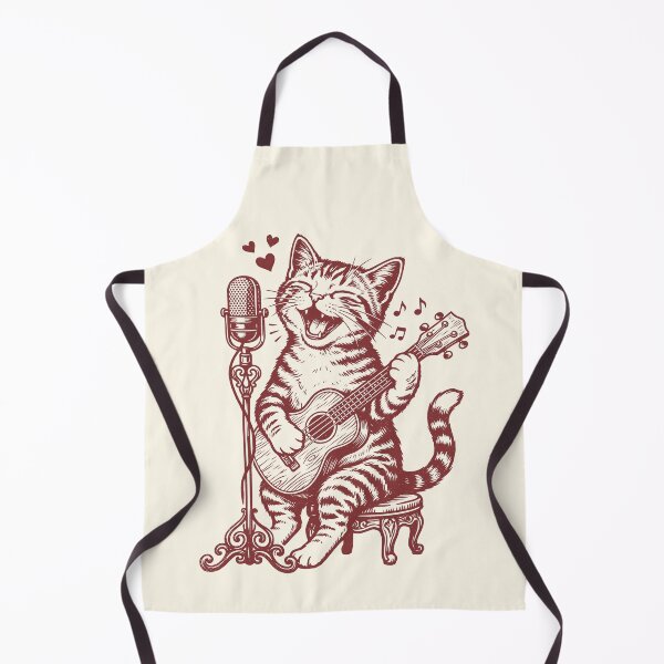 Item preview, Singer Cat Ukulele Player Vintage Folk Music designed and sold by Y-Vibes.