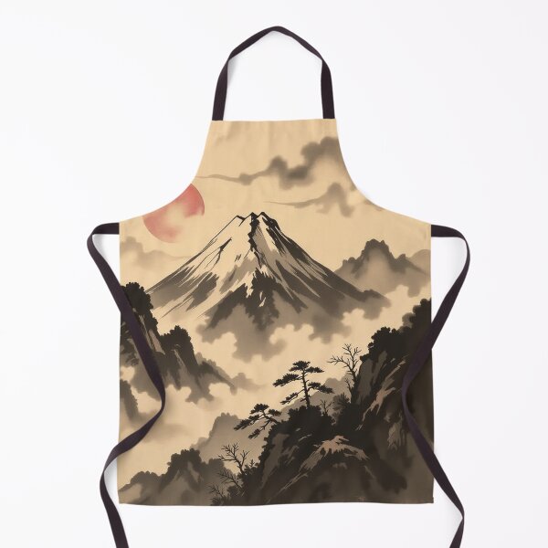 Artikelvorschau, Sonnenaufgang in Sumi E Ink Mountain entworfen und verkauft von ArtHistoryPrint.