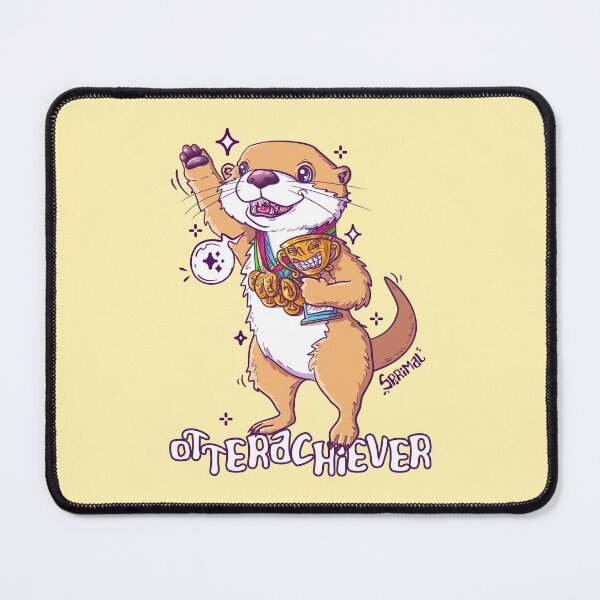 Item preview, Otterachiever - Otter overachiever pun designed and sold by SPIRIMAL.