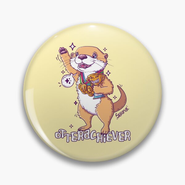 Item preview, Otterachiever - Otter overachiever pun designed and sold by SPIRIMAL.