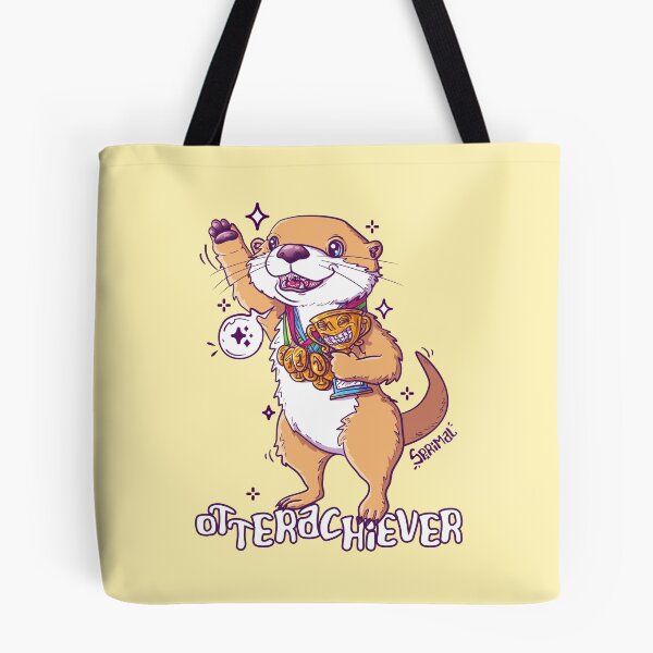 Item preview, Otterachiever - Otter overachiever pun designed and sold by SPIRIMAL.