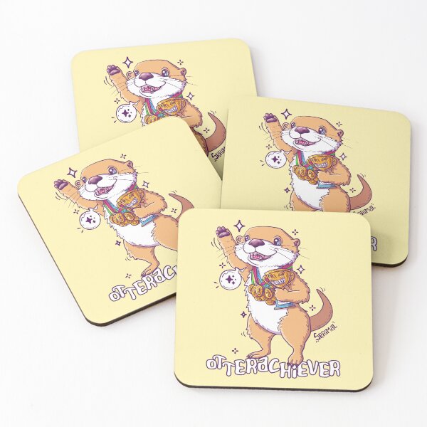 Item preview, Otterachiever - Otter overachiever pun designed and sold by SPIRIMAL.