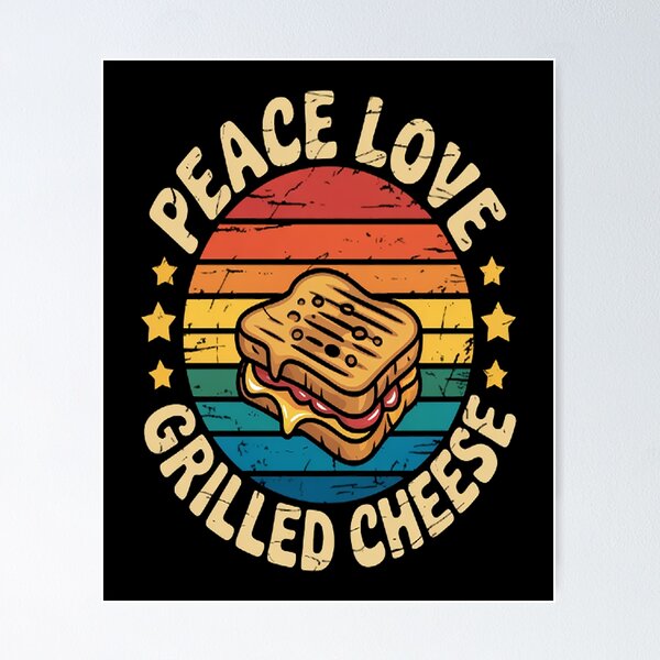 Item preview, Peace Love Grilled Cheese designed and sold by CottonCandyPrin.