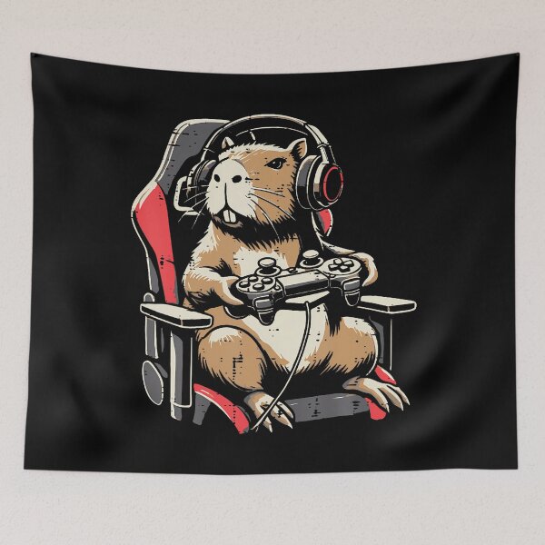 Item preview, Capybara Gaming Chair Headphones Gamer Capy Men Boys designed and sold by malhanasbih.