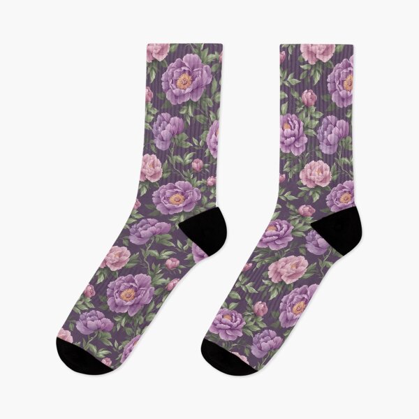 Item preview, Peony flower pattern purple pink floral seamless vintage designed and sold by Lucky-jl.