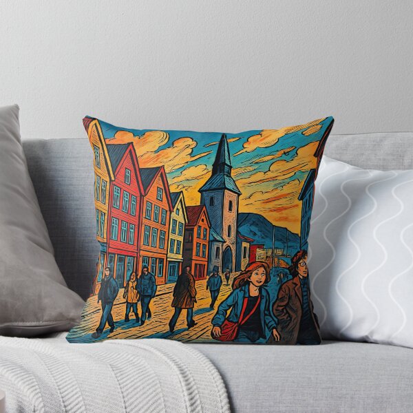 Item preview, Bergen, city   | Comics style - Cartoon designed and sold by ComicsFactory.