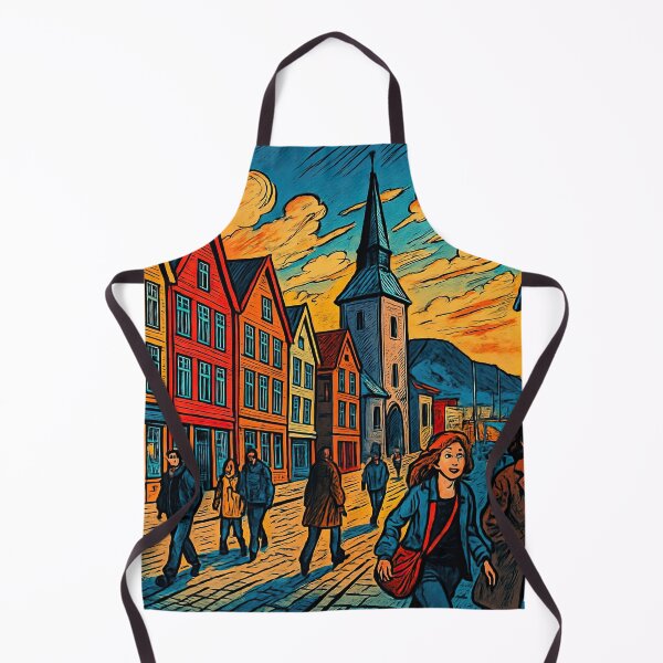 Item preview, Bergen, city | Comics style - Cartoon designed and sold by ComicsFactory.
