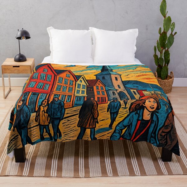 Item preview, Bergen, city | Comics style - Cartoon designed and sold by ComicsFactory.