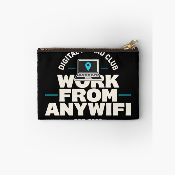 Item preview, WORK FROM ANYWIFI – Digital Nomad Club Retro Remote Work Tee designed and sold by Dazai_shop⭐⭐⭐⭐⭐.