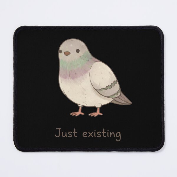 Item preview, Just Existing – Cute Pigeon Relatable Cartoon Illustration designed and sold by TTStudio.