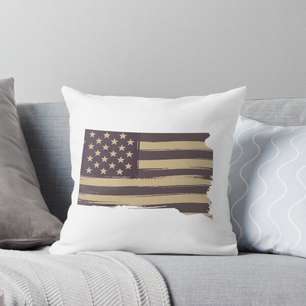 Item preview, South Dakota State Vintage Stars & Stripes – Brown and Gold designed and sold by Paper Drip.