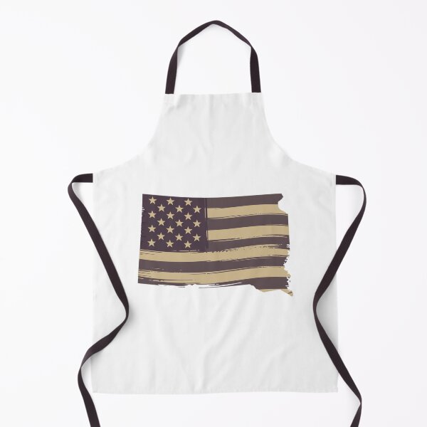 Item preview, South Dakota State Vintage Stars & Stripes – Brown and Gold designed and sold by Paper Drip.