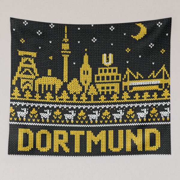 Artikelvorschau, Dortmund‑Skyline‑Strickmuster – Ruhrpott Stadtbild entworfen und verkauft von Mauswohn.