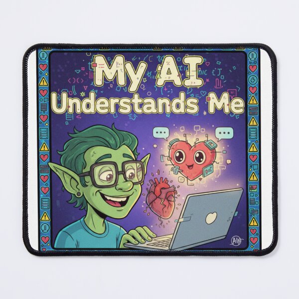 Item preview, My AI Understands Me – Relationship Sticker Gift designed and sold by Imaginarium of Chaos falcon88 .