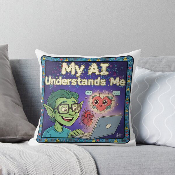 Item preview, My AI Understands Me – Relationship Sticker Gift designed and sold by Imaginarium of Chaos falcon88 .