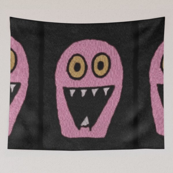 Item preview, Pink Fuzzy Creature with Sharp Teeth designed and sold by Piotrek0001.