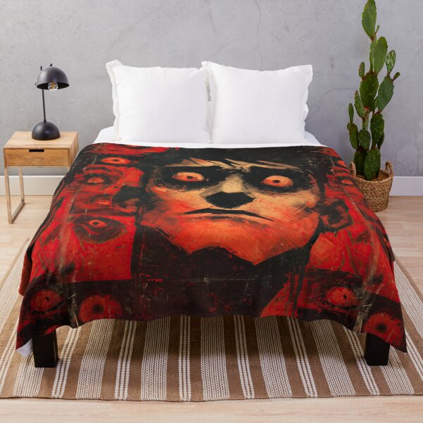 Item preview, Red Tinted Faces of Anxiety Pattern designed and sold by Piotrek0001.