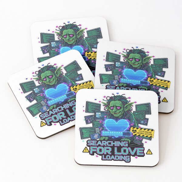 Item preview, Searching for Love – Loading… – AI Dating Sticker Premium designed and sold by Imaginarium of Chaos falcon88 .
