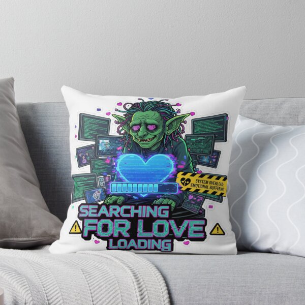Item preview, Searching for Love – Loading… – AI Dating Sticker Premium designed and sold by Imaginarium of Chaos falcon88 .