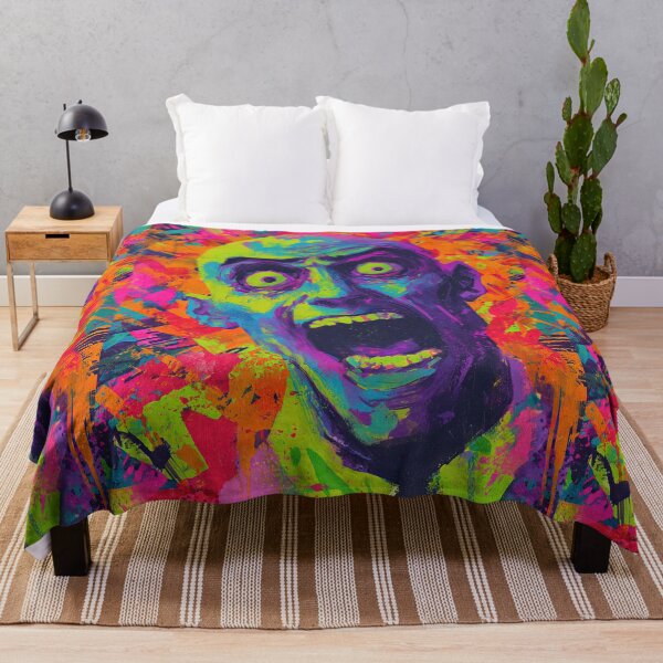 Item preview, Neon Melting Colorful Zombie Face designed and sold by Piotrek0001.