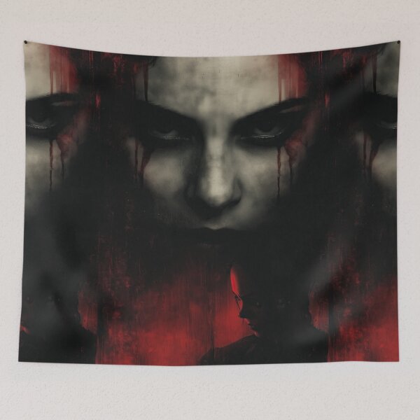 Item preview, Pale Possessed Girl Face with Dark Eyes designed and sold by Piotrek0001.