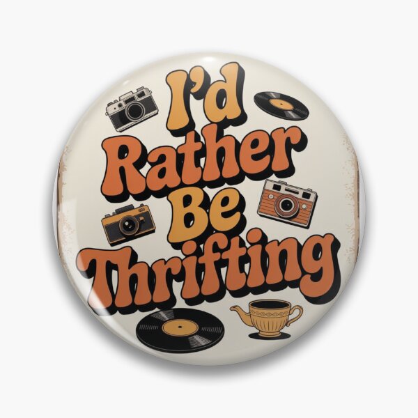 Item preview, Vintage I’d Rather Be Thrifting designed and sold by Tom-Apex-Art.