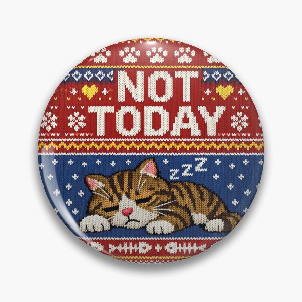 Item preview, Tired Cat – Humorous saying in knitted style designed and sold by Mauswohn.