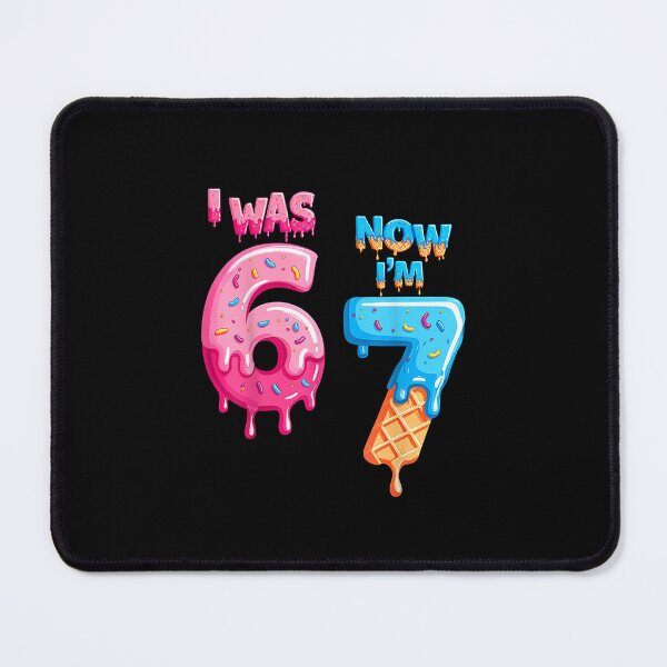 Item preview, 7 Year Old Birthday i was 6 Now I'm 7 6 7 Funny for Kids designed and sold by Juansustait.