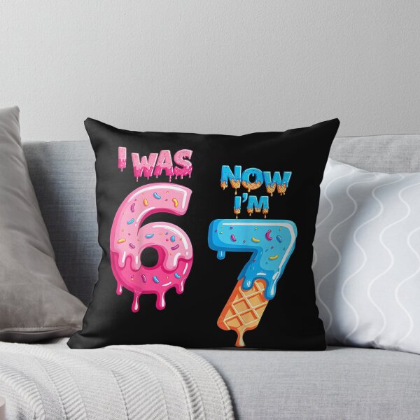 Item preview, 7 Year Old Birthday i was 6 Now I'm 7 6 7 Funny for Kids designed and sold by Juansustait.