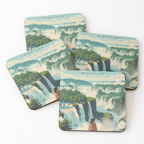 Item preview, Pastel Girl Gazing at Iguazu Falls designed and sold by JacksoonLester.