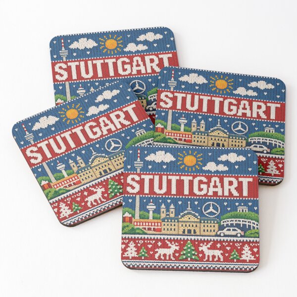 Item preview, Stuttgart Skyline Knitted Picture – Urban Baden-Württemberg Design designed and sold by Mauswohn.