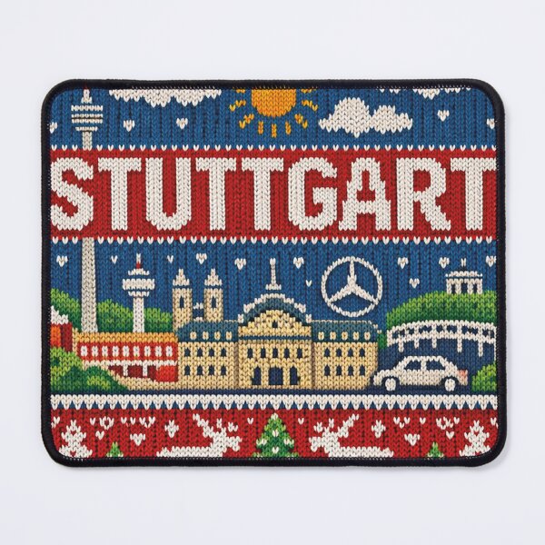 Item preview, Stuttgart Skyline Knitted Picture – Urban Baden-Württemberg Design designed and sold by Mauswohn.