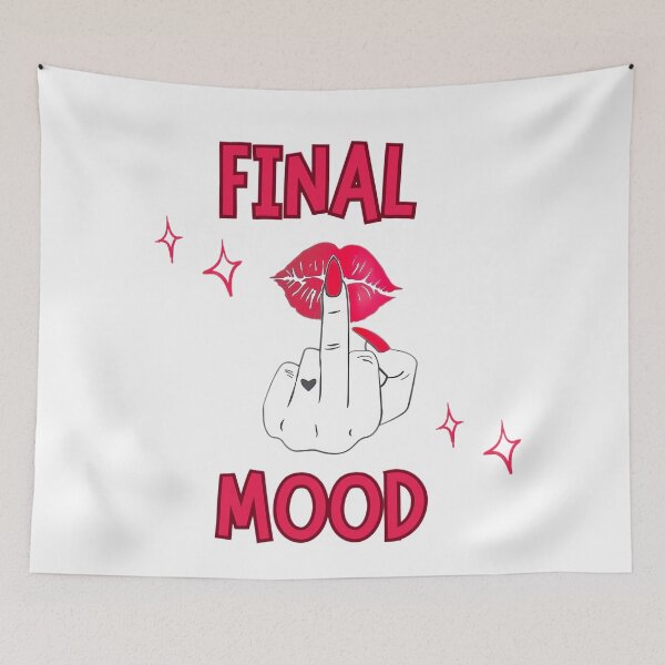 Item preview, Final Mood – Sassy Attitude Lips & Middle Finger Aesthetic Design. designed and sold by Artistry-Nadia.