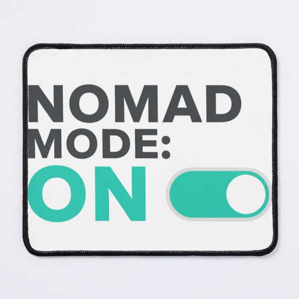 Item preview, NOMAD MODE: ON – Minimal Tech Digital Nomad Toggle Tee designed and sold by Dazai_shop⭐⭐⭐⭐⭐.