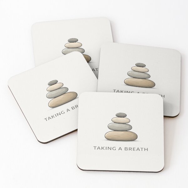 Item preview, Taking a Breath Minimal Stacked Stones Design designed and sold by Ombrya.
