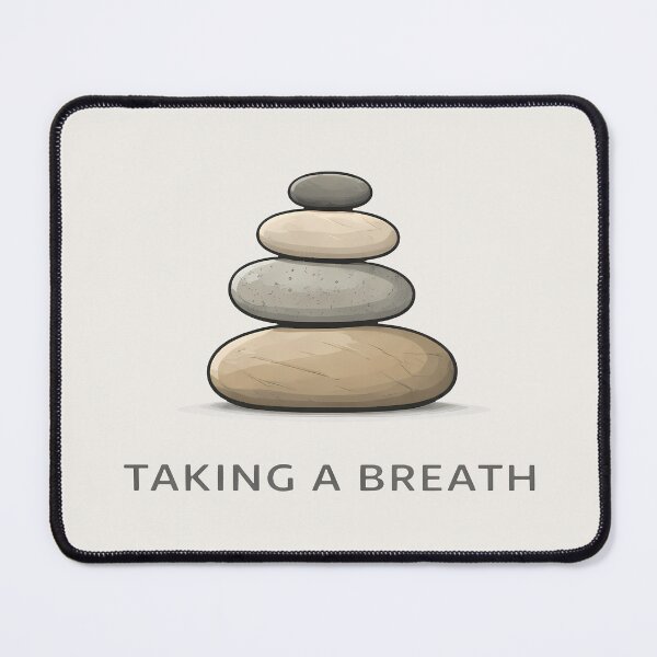 Item preview, Taking a Breath Minimal Stacked Stones Design designed and sold by Ombrya.
