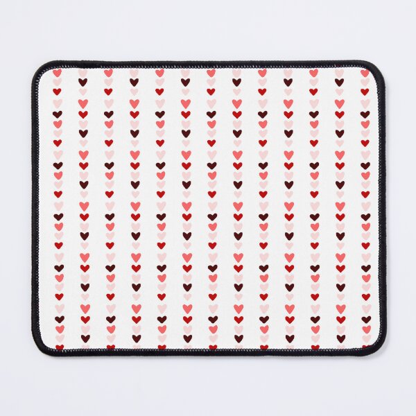 Item preview, Alternating Heart Stripes - Red Burgundy Pink - Hand Drawn designed and sold by FoxfireAndCo.