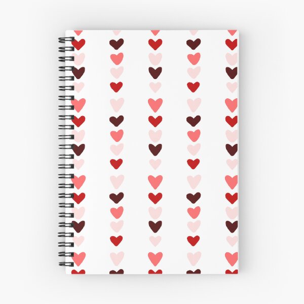 Item preview, Alternating Heart Stripes - Red Burgundy Pink - Hand Drawn designed and sold by FoxfireAndCo.