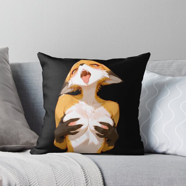 Item preview, Hot Anime Furry Fox Holding Her Breasts designed and sold by andrewbowen119.