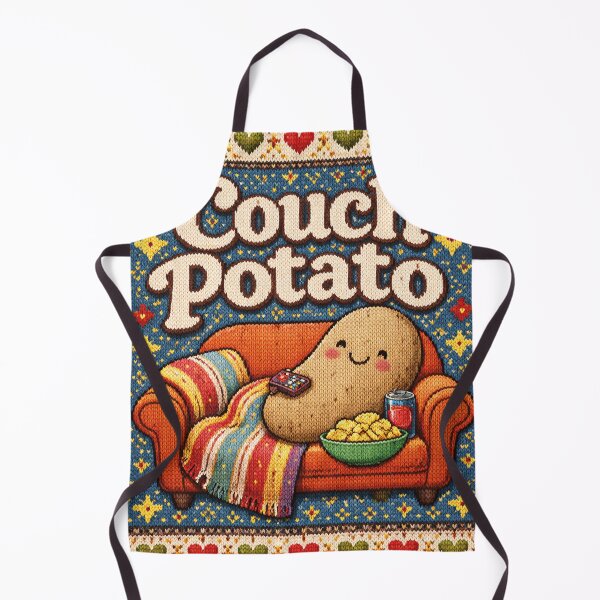 Item preview, Couch Potato – Funny Knitted Picture Design designed and sold by Mauswohn.